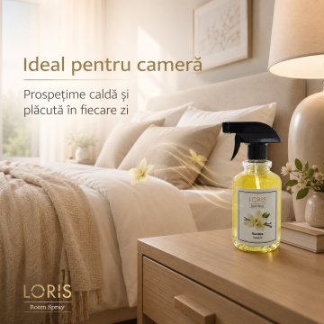 Spray Odorizant Loris Pafum Vanilla, 500 ml, pentru Cameră, Hol, Baie și Auto, Aromă de Vanilie - Img 2