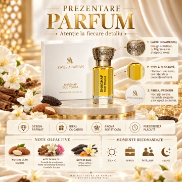 Swiss Arabian Shaghaf Oud Tonka – Parfum EDP 12 ml, unisex - Img 3