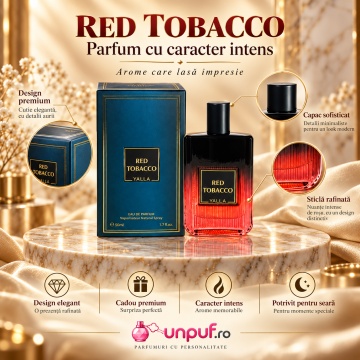 YALLA Red Tobacco – Parfum 50 ml, bărbați - Img 3