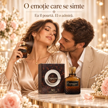 Cappuccino AMD Perfumes parfum unisex pentru ea și pentru el cu aromă caldă și cremoasă