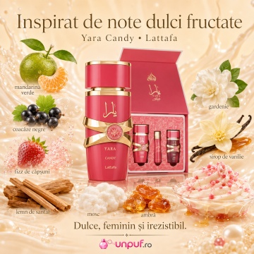Lattafa Yara Candy Giftset – Parfum arăbesc, damă - Img 3