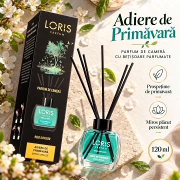 Loris Parfum Adiere de Primăvară 120 ml – Odorizant de Cameră cu Bețișoare Parfumate - Img 6