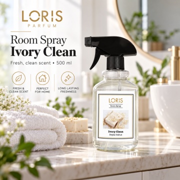 Loris Parfum Room Spray Ivory Clean 500 ml – Parfum de Cameră și Mașină - Img 3