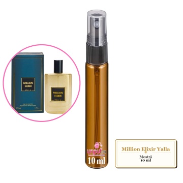 Mostra fiola din Million Elixir Yalla, decant sticla cu pulverizator - Img 4