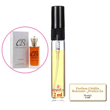 Mostra fiola din Parfum Cătălin Botezatu - Pentru Ea, decant sticla cu pulverizator