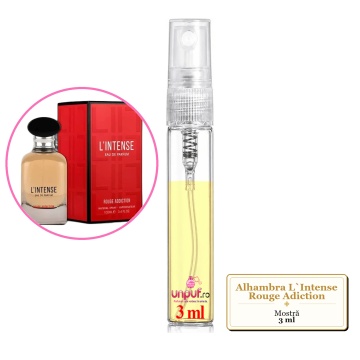 Mostra fiola din Parfumul Alhambra L`Intense Rouge Adiction, decant sticla cu pulverizator - Img 3
