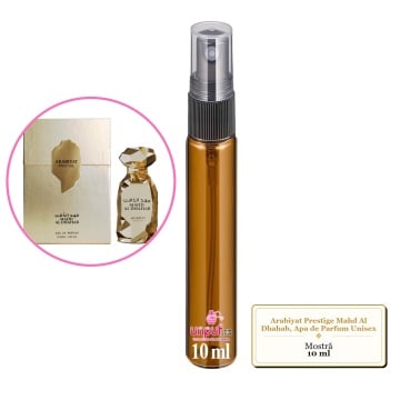 Mostra fiola din Parfumul Arabiyat Prestige Mahd Al Dhahab, Apa de Parfum Unisex, decant sticla cu pulverizator - Img 1