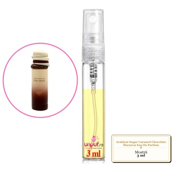 Mostra fiola din Parfumul Arabiyat Sugar Caramel Chocolate Macaron Eau De Parfum, decant sticla cu pulverizator - Img 2