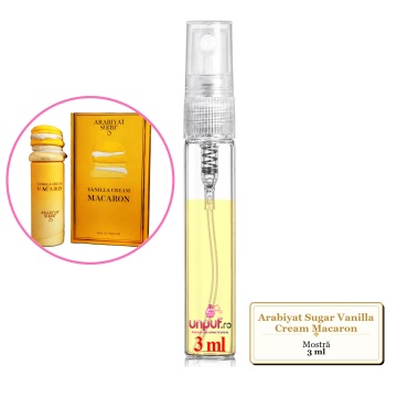 Mostra fiola din Parfumul Arabiyat Sugar Vanilla Cream Macaron, decant sticla cu pulverizator - Img 2
