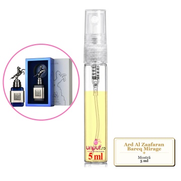 Mostra fiola din Parfumul Ard Al Zaafaran Bareq Mirage, decant sticla cu pulverizator - Img 4