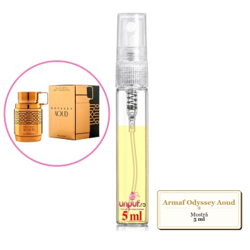 Mostra fiola din Parfumul Armaf Odyssey Aoud, decant sticla cu pulverizator - Img 4