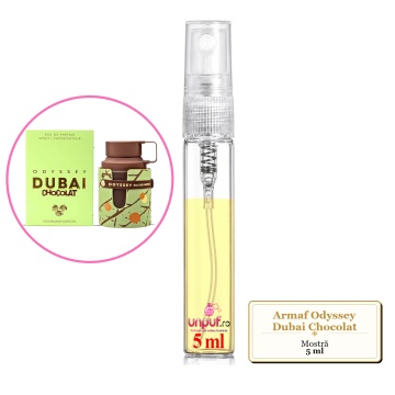 Mostra fiola din Parfumul Armaf Odyssey Dubai Chocolat, decant sticla cu pulverizator - Img 4