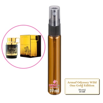 Mostra fiola din Parfumul Armaf Odyssey Wild One Gold Edition, decant sticla cu pulverizator - Img 3