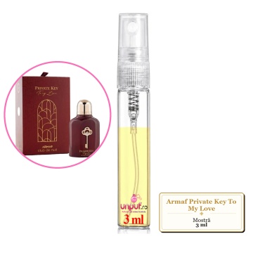 Mostra fiola din Parfumul Armaf Private Key To My Love, decant sticla cu pulverizator - Img 3