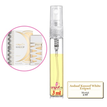 Mostra fiola din Parfumul Asdaaf Kasoof White Extract, decant sticla cu pulverizator - Img 2