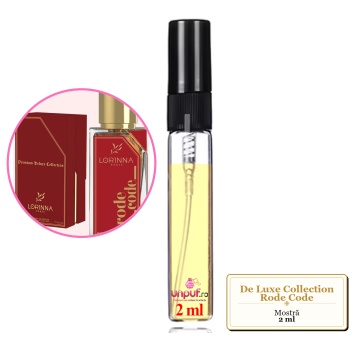 Mostra fiola din Parfumul De Luxe Collection Rode Code, decant sticla cu pulverizator