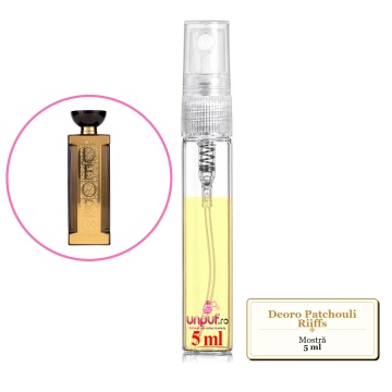 Mostra fiola din Parfumul Deoro Patchouli Riiffs, Barbati, decant sticla cu pulverizator - Img 3