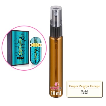 Mostra fiola din Parfumul Emper Zephyr Escape, decant sticla cu pulverizator