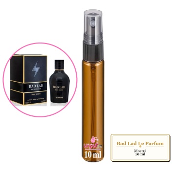 Mostra fiola din Parfumul Fragrance World Bad Lad Le Parfum, decant sticla cu pulverizator - Img 4