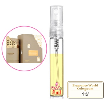 Mostra fiola din Parfumul Fragrance World Colosseum, decant sticla cu pulverizator - Img 4