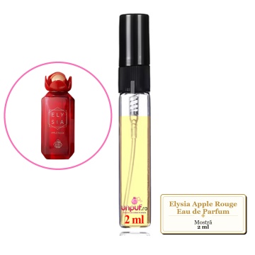 Mostra fiola din Parfumul Fragrance World Elysia Apple Rouge Eau de Parfum, decant sticla cu pulverizator