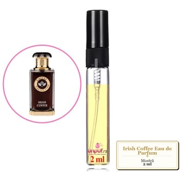 Mostra fiola din Parfumul Fragrance World Irish Coffee Eau de Parfum, decant sticla cu pulverizator