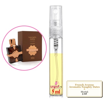 Mostra fiola din Parfumul French Avenue Aromatix Naughty Dates, decant sticla cu pulverizator - Img 4