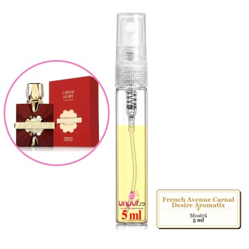 Mostra fiola din Parfumul French Avenue Carnal Desire Aromatix, decant sticla cu pulverizator - Img 4
