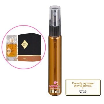 Mostra fiola din Parfumul French Avenue Royal Blend, decant sticla cu pulverizator