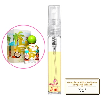 Mostra fiola din Parfumul Grandeur Elite Tubbees Tropical Island, decant sticla cu pulverizator - Img 3