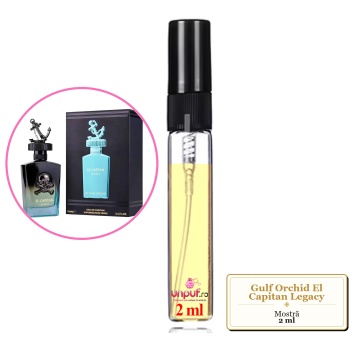 Mostra fiola din Parfumul Gulf Orchid El Capitan Legacy, decant sticla cu pulverizator