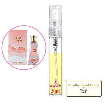 Mostra fiola din Parfumul Khadlaj Cloud Candy, decant sticla cu pulverizator - Img 2