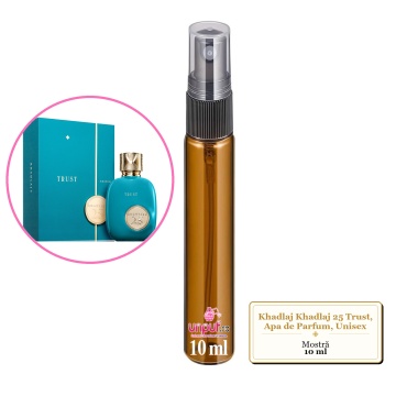 Mostra fiola din Parfumul Khadlaj Khadlaj 25 Trust, Apa de Parfum, Unisex, decant sticla cu pulverizator