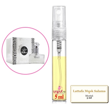 Mostra fiola din Parfumul Lattafa Musk Salama, decant sticla cu pulverizator - Img 4