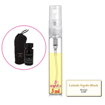 Mostra fiola din Parfumul Lattafa Nardo Black, decant sticla cu pulverizator - Img 3