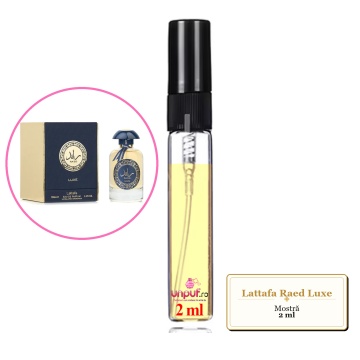 Mostra fiola din Parfumul Lattafa Raed Luxe, decant sticla cu pulverizator - Img 2