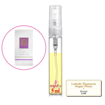 Mostra fiola din Parfumul Lattafa Thameen Sugar Plum, decant sticla cu pulverizator - Img 4