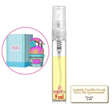 Mostra fiola din Parfumul Lattafa Vanilla Freak Give Me Gourmand, decant sticla cu pulverizator - Img 4