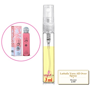 Mostra fiola din Parfumul Lattafa Yara All Over Spray, decant sticla cu pulverizator - Img 3