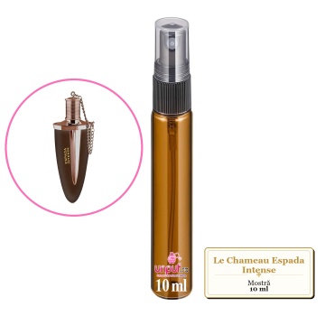 Mostra fiola din Parfumul Le Chameau Espada Intense, decant sticla cu pulverizator