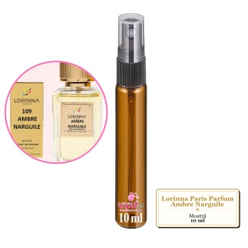 Mostra fiola din Parfumul Lorinna Paris Ambre Narguile, decant sticla cu pulverizator - Img 4