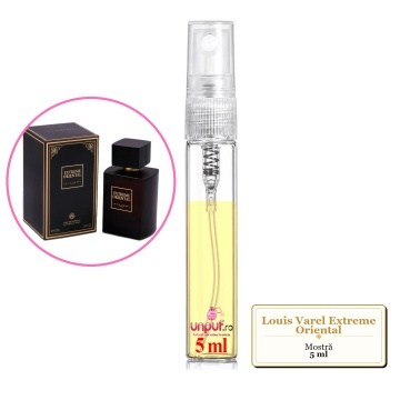 Mostra fiola din Parfumul Louis Varel Extreme Oriental, decant sticla cu pulverizator - Img 4