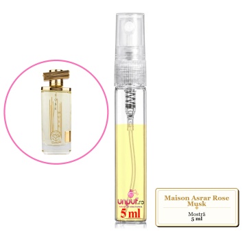 Mostra fiola din Parfumul Maison Asrar Rose Musk, decant sticla cu pulverizator - Img 4
