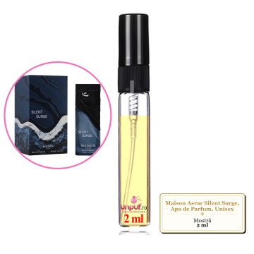 Mostra fiola din Parfumul Maison Asrar Silent Surge, Apa de Parfum, Unisex, decant sticla cu pulverizator - Img 4