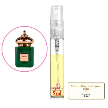Mostra fiola din Parfumul Matin Martin Crown Edp, decant sticla cu pulverizator - Img 4