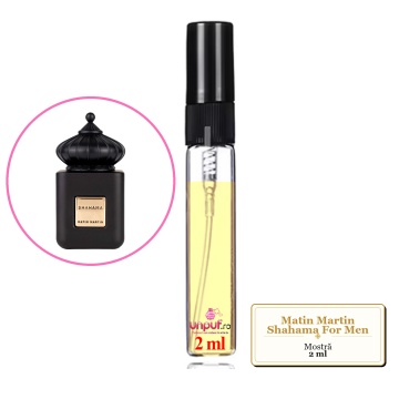 Mostra fiola din Parfumul Matin Martin Shahama For Men, decant sticla cu pulverizator - Img 1