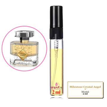 Mostra fiola din Parfumul Milestone Crystal Angel, decant sticla cu pulverizator