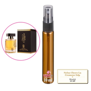 Mostra fiola din Parfumul Nylaa Choco La Cremeux Edp, decant sticla cu pulverizator - Img 3