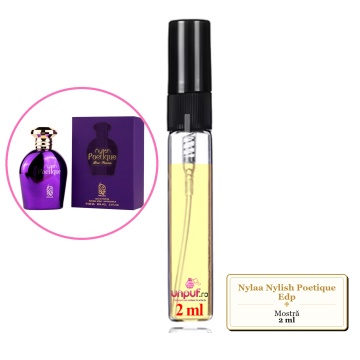 Mostra fiola din Parfumul Nylaa Nylish Poetique Edp, decant sticla cu pulverizator