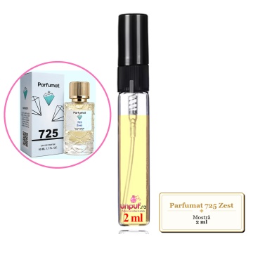 Mostra fiola din Parfumul Parfumat 725 Zest, decant sticla cu pulverizator